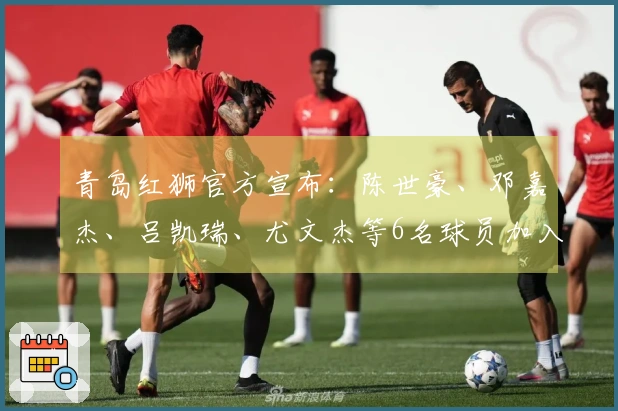 青岛红狮官方宣布：陈世豪、邓嘉杰、吕凯瑞、尤文杰等6名球员加入球队